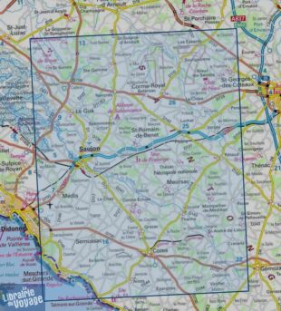 I.G.N - Carte au 1-25.000ème - Série bleue - 1432 SB - Saujon - Cozes