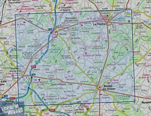 I.G.N - Carte au 1-25.000ème - Série bleue - 1621 SB - Baugé en Anjou - Durtal