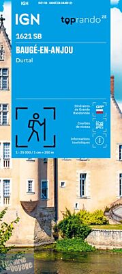I.G.N - Carte au 1-25.000ème - Série bleue - 1621 SB - Baugé en Anjou - Durtal
