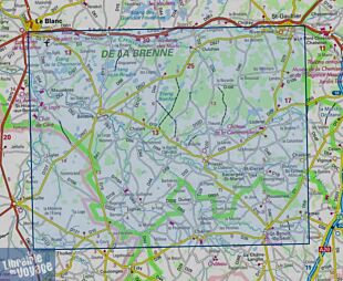 I.G.N - Carte au 1-25.000ème - Série bleue - 2027SB - Bélâbre - Saint-Benoît-du-Sault