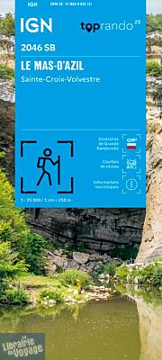 I.G.N - Carte au 1-25.000ème - Série bleue - 2046 SB - le Mas-D'azil - Sainte-Croix-Volvestre