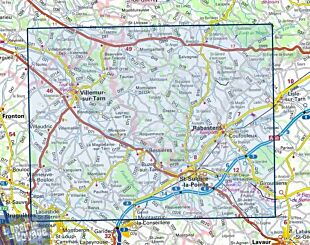 I.G.N - Carte au 1-25.000ème - Série bleue - 2142SB - Villemur-Sur-Tarn - Rabastens