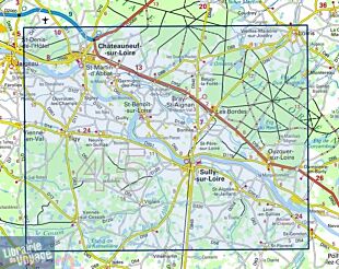 I.G.N - Carte au 1-25.000ème - Série bleue - 2320SB - Châteauneuf-Sur-Loire - Sully-Sur-Loire