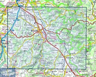 I.G.N - Carte au 1-25.000ème - Série bleue - 2634SB - Brioude - Paulhaguet