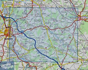 I.G.N - Carte au 1-25.000ème - Série bleue - 2720 SB - Chablis - Champs sur Yonne