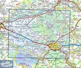 I.G.N - Carte au 1-25.000ème - Série bleue - 3015SB - Saint-Dizier - Pargny-Sur-Saulx