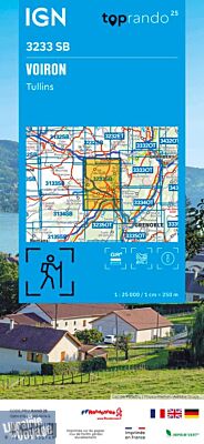 I.G.N - Carte au 1-25.000ème - Série bleue - 3233 SB - Voiron - Tullins