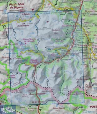 I.G.N - Carte au 1-25.000ème - Série bleue TOP 25 - 1748ET - Néouvielle - Vallée d'Aure - Parc national des Pyrénées
