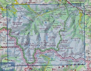 I.G.N - Carte au 1-25.000ème - TOP25 - 2148 OT - Vicdessos - Pique d'Estats - Pic du Montcalm