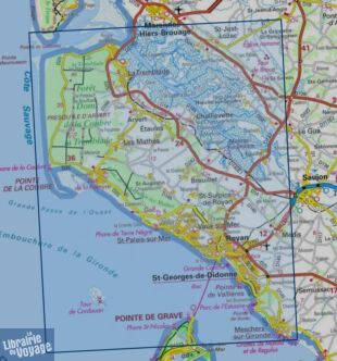 I.G.N - Carte au 1-25.000ème - TOP 25 - 1332ET - Royan - Forêt de la Coubre