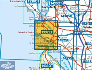 I.G.N - Carte au 1-25.000ème - TOP 25 - 1332ET - Royan - Forêt de la Coubre