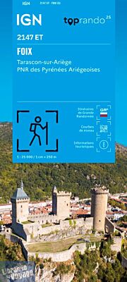 I.G.N - Carte au 1-25.000ème - TOP 25 - 2147ET - Foix- Tarascon-Sur-Ariège - PNR des Pyrénées Ariégeoises