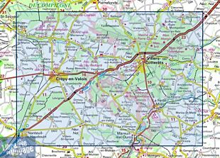 I.G.N - Carte au 1-25.000ème - TOP 25 - 2512OT - Villers-Cotterêts - Forêt de Retz