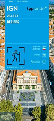 I.G.N - Carte au 1-25.000ème - TOP 25 - 2545 ET - Béziers