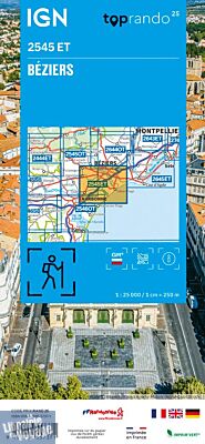 I.G.N - Carte au 1-25.000ème - TOP 25 - 2545 ET - Béziers