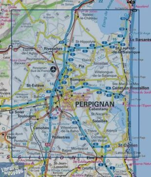 I.G.N - Carte au 1-25.000ème - TOP 25 - 2548 OT - Perpignan - Plages du Roussillon