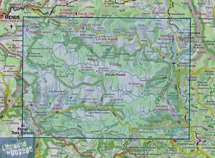 I.G.N - Carte au 1-25.000ème - TOP 25 - 2739OT - Mont Lozère - Florac - Parc national des Cévennes