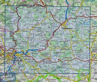 I.G.N - Carte au 1-25.000ème - TOP 25 - 2835 OT - Le Puy en Velay - Yssingeaux