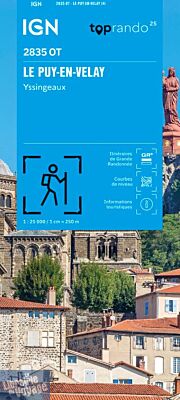 I.G.N - Carte au 1-25.000ème - TOP 25 - 2835 OT - Le Puy en Velay - Yssingeaux