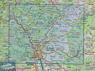 I.G.N - Carte au 1-25.000ème - TOP 25 - 2840 OT - Alès - La Grand-Combe - Saint-Ambroix