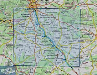 I.G.N - Carte au 1-25.000ème - TOP 25 - 2841 OT - Vézénobres - Moussac