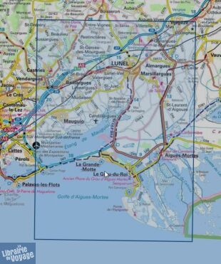 I.G.N - Carte au 1-25.000ème - TOP 25 - 2843 OT - Aigues-Mortes - la Grande-Motte