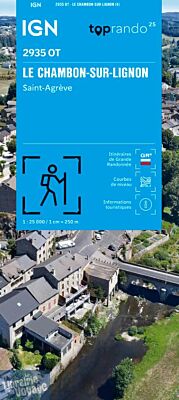 I.G.N - Carte au 1-25.000ème - TOP 25 - 2935 OT - Le-Chambon-sur-Lignon - Saint-Agrève
