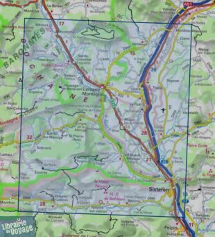 I.G.N - Carte au 1-25.000ème - TOP 25 - 3339 OT - Sisteron - Laragne-Montéglin - Montagne de Chabre