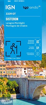 I.G.N - Carte au 1-25.000ème - TOP 25 - 3339 OT - Sisteron - Laragne-Montéglin - Montagne de Chabre