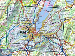 I.G.N - Carte au 1-25.000ème - TOP 25 - 3429OT - Genève - Annemasse - Le Léman