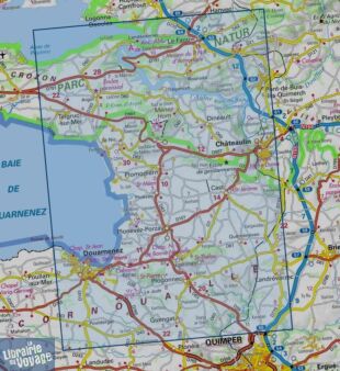 I.G.N - Carte au 1-25.000ème - TOP 25 - 518 OT - Châteaulin - Douarnenez