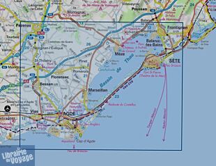 I.G.N - Carte au 1-25.000ème - TOP 25 - Sète - Cap d'Agde - Étang de Thau