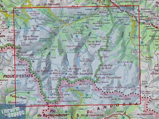 I.G.N - Carte au 1-25.000ème - TOP 25R - 2148 OTR - Vicdessos - Pique d'Estats - Pic du Montcalm - Résistante