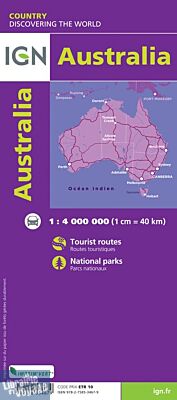 I.G.N - Carte de l'Australie
