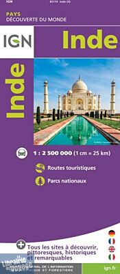 I.G.N - Carte de l'Inde