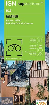 I.G.N - Carte série TOP 100 - n°D12 - Aveyron