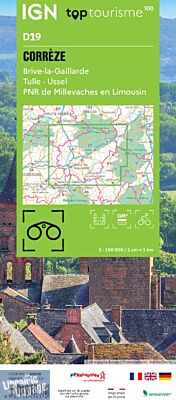 I.G.N - Carte série TOP 100 - n°D19 - Corrèze