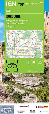 I.G.N - Carte série TOP 100 - n°D24 - Dordogne
