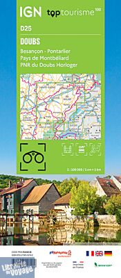 I.G.N - Carte série TOP 100 - n°D25 - Doubs