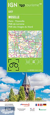 I.G.N - Carte série TOP 100 - n°D57 - Moselle
