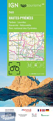 I.G.N - Carte série TOP 100 - n°D65 - Hautes-Pyrénées