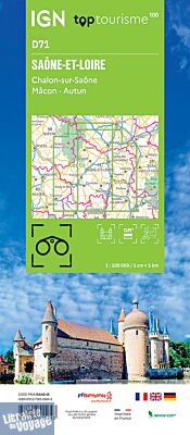 I.G.N - Carte série TOP 100 - n°D71 - Saône-et-Loire