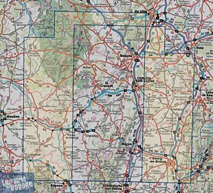 I.G.N - Carte série TOP 100 - n°D71 - Saône-et-Loire