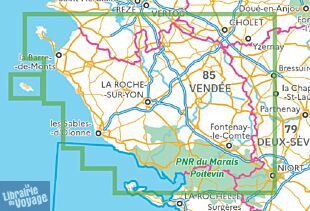 I.G.N - Carte série TOP 100 - n°D85 - Vendée