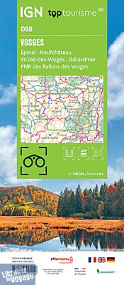 I.G.N - Carte série TOP 100 - n°D88 - Vosges