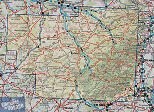 I.G.N - Carte série TOP 100 - n°D88 - Vosges