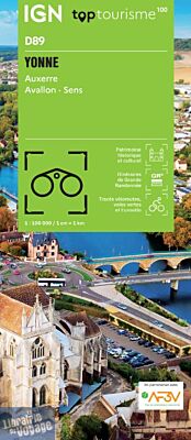 I.G.N - Carte série TOP 100 - n°D89 - Yonne