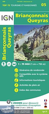 I.G.N - Collection Carte Top 75 - Briançonnais - Queyras 