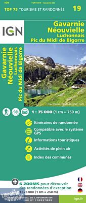 I.G.N - Collection Carte Top 75 - Gavarnie - Néouvielle - Luchonnais