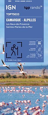I.G.N - Collection Carte Top 75 - n°33 - Camargue - Alpilles - Les Baux-de-Provence - Saintes-Maries-de-la-Mer